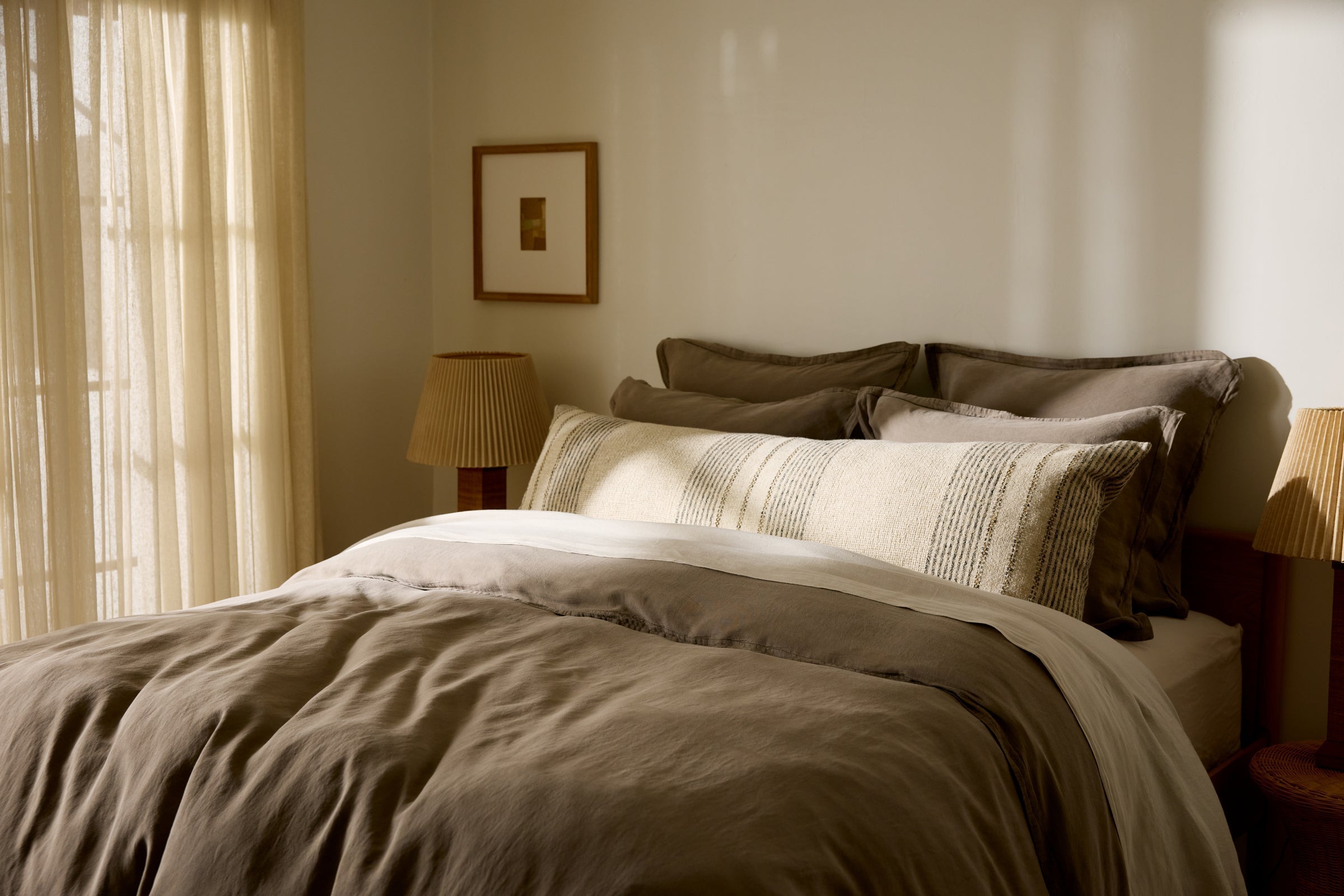 Linen Tencel Duvet Cover (Warm Grey)