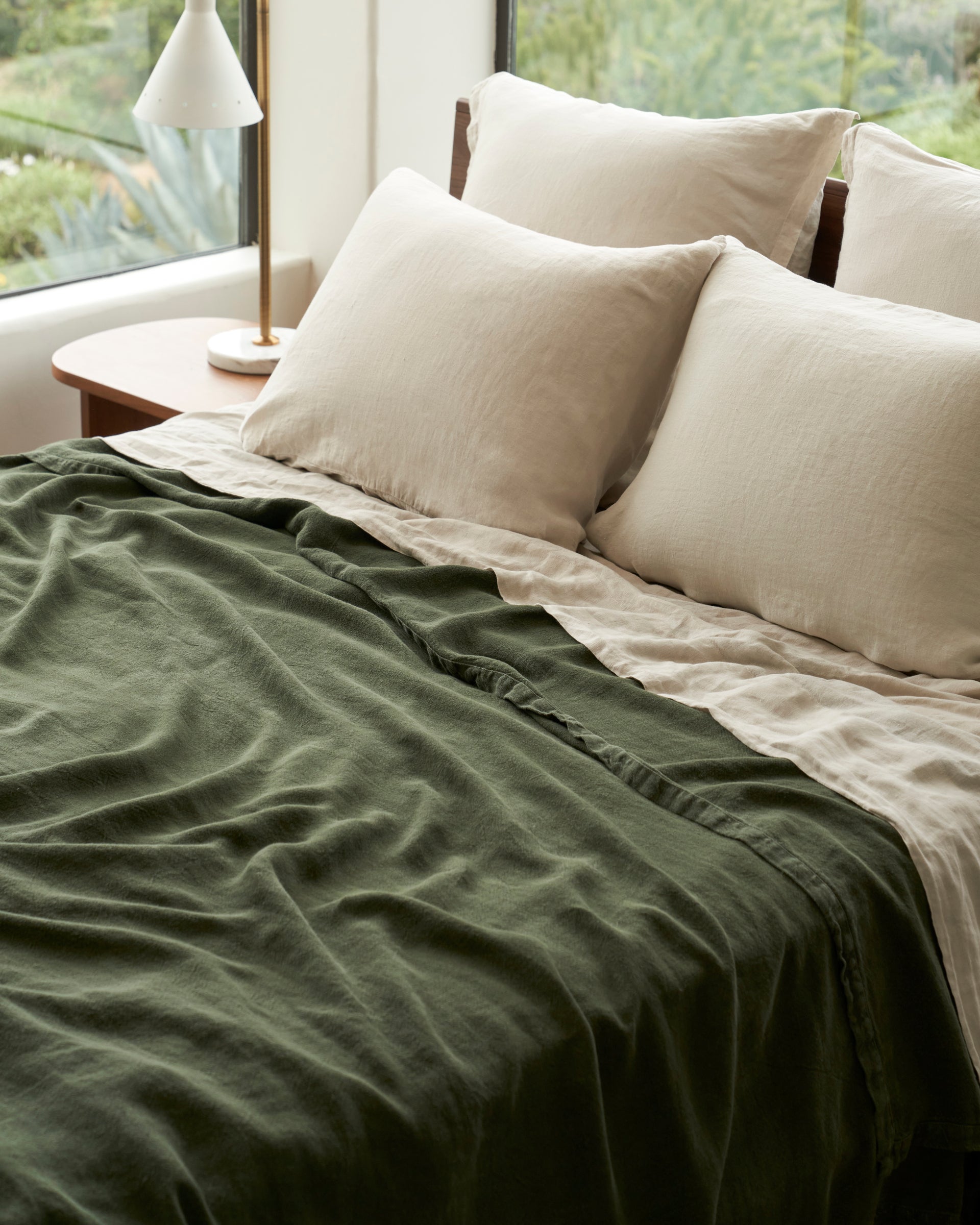 Linen Sheet Set - Bone F/Q