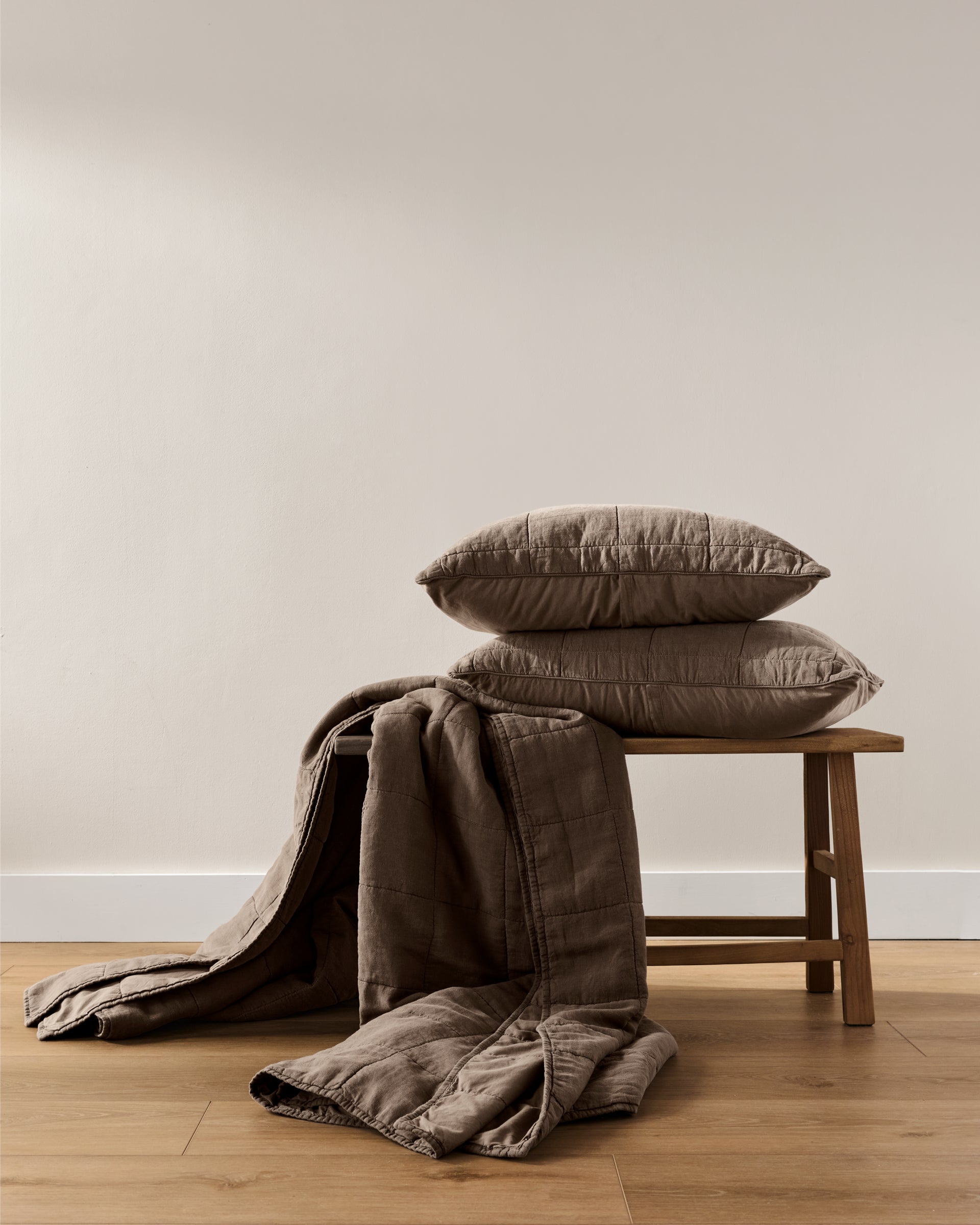 Linen Box Quilt (Warm Grey)