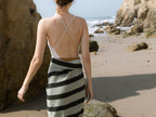 Organic Cabana Beach Towel - Sage and Honey
