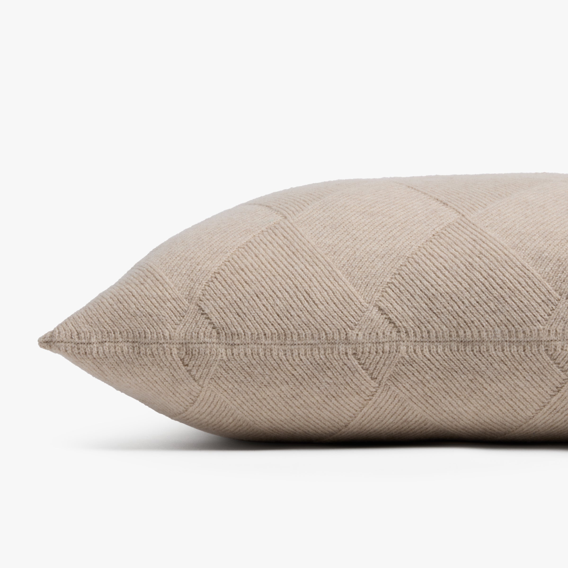 Basketweave Merino Pillow Cover - FINAL SALE (Natural)