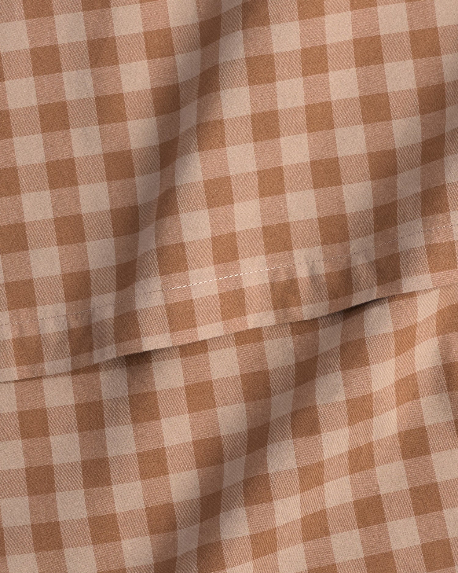 Brushed Cotton Sheet Set - Adobe Check F/Q