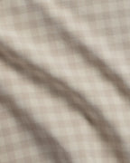 Brushed Cotton Sheet Set - Bone Check F/Q