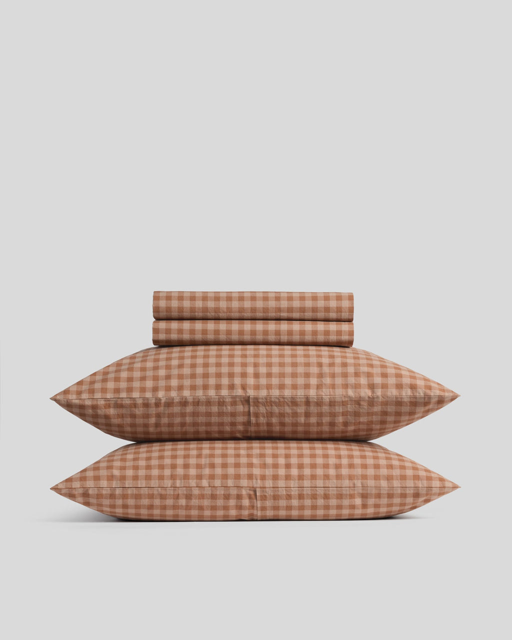 Brushed Cotton Sheet Set - Adobe Check F/Q
