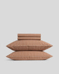 Brushed Cotton Sheet Set - Adobe Check F/Q