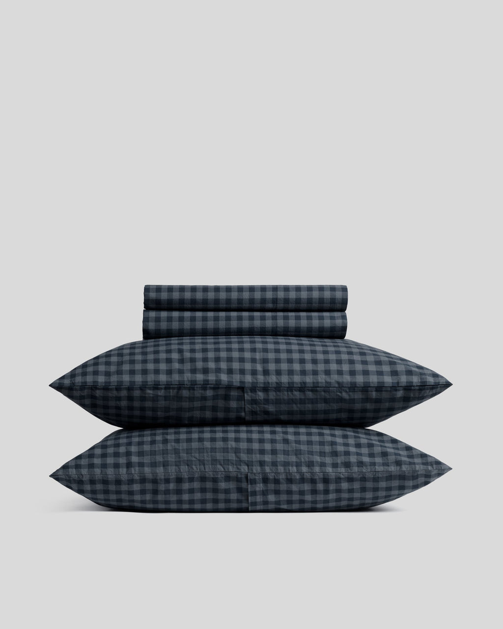 Brushed Cotton Sheet Set - Dusk Check F/Q