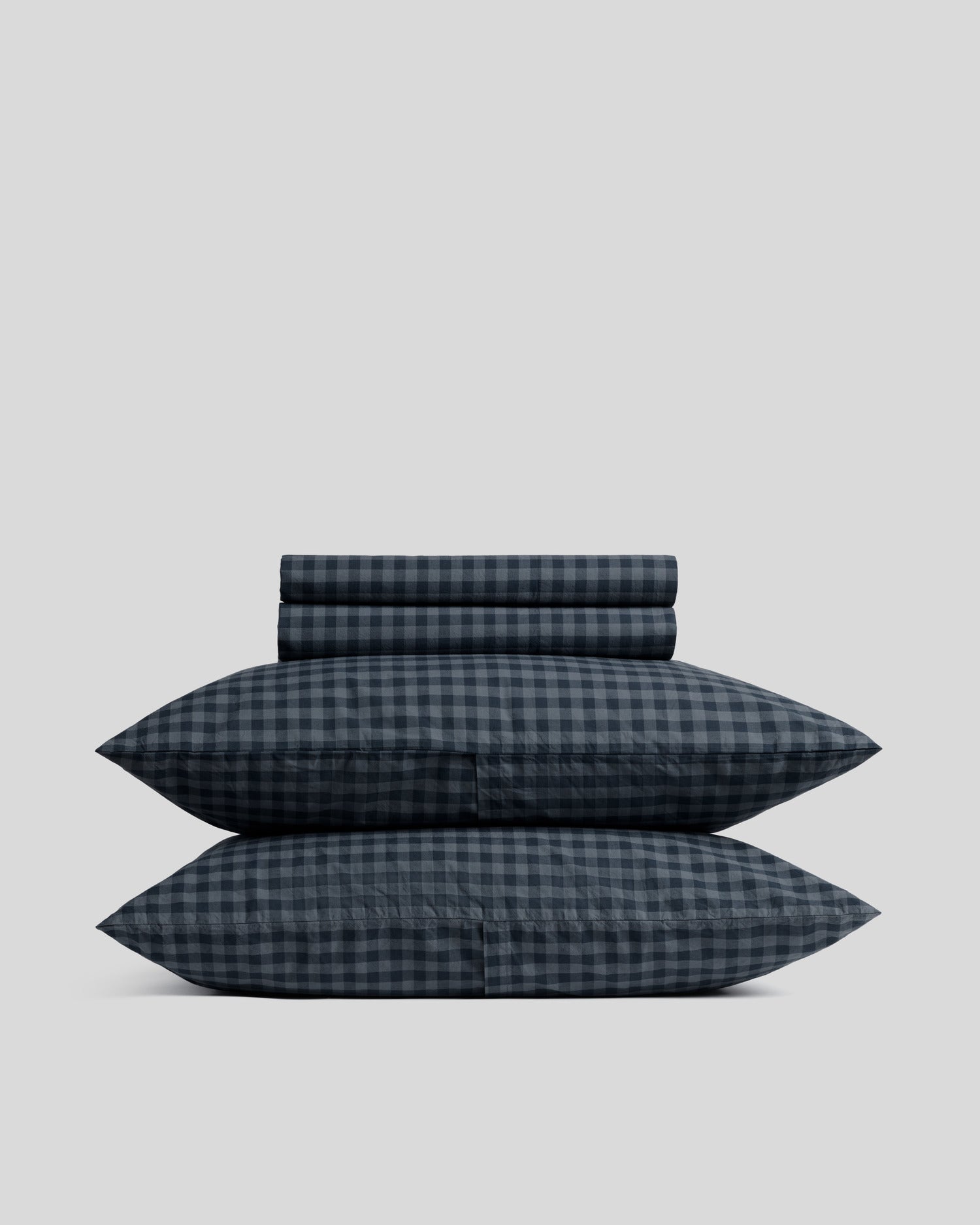 Brushed Cotton Sheet Set - Dusk Check F/Q