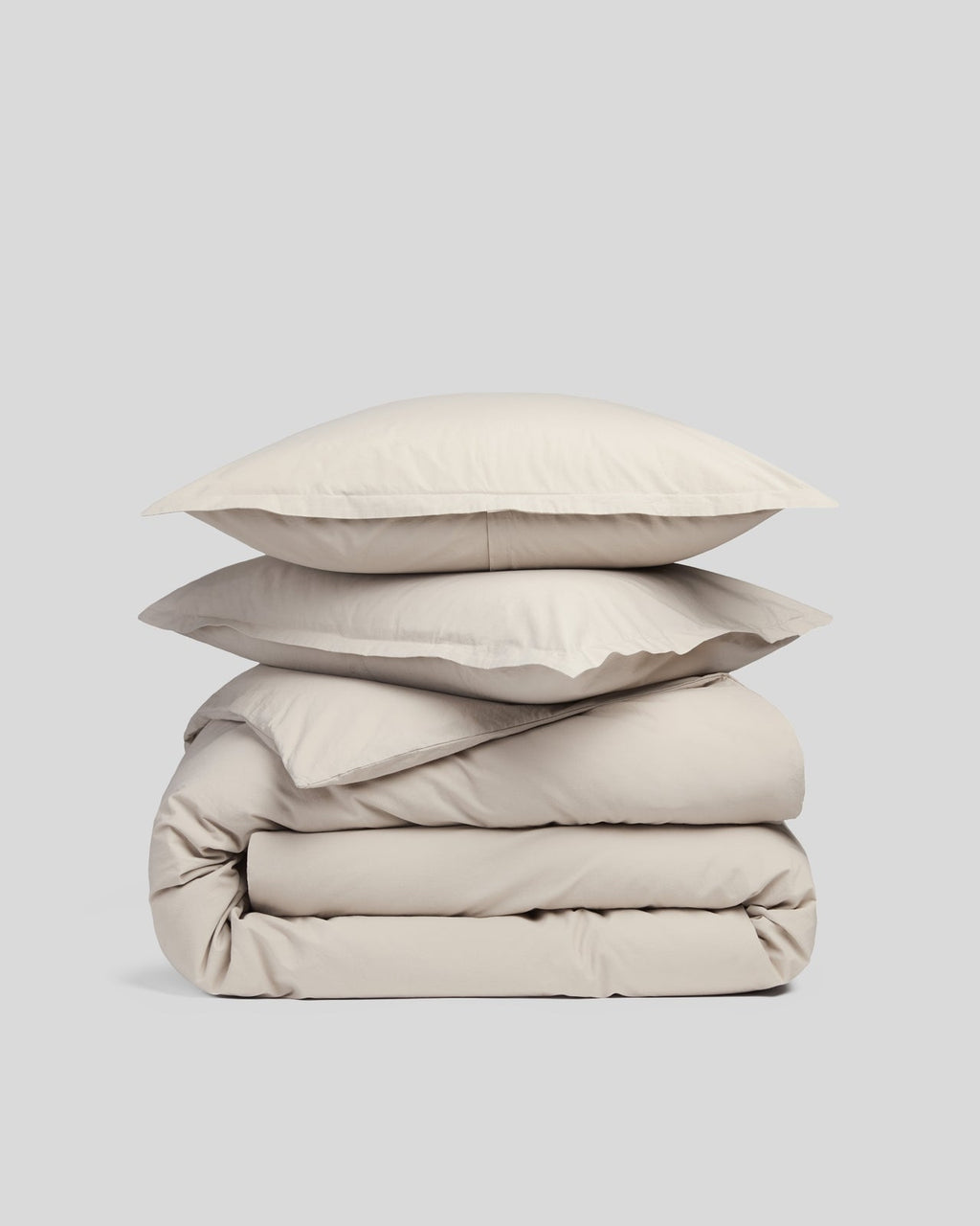 Brushed Cotton Duvet Cover Set - Bone TW/XL