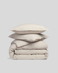 Brushed Cotton Duvet Cover Set - Bone TW/XL