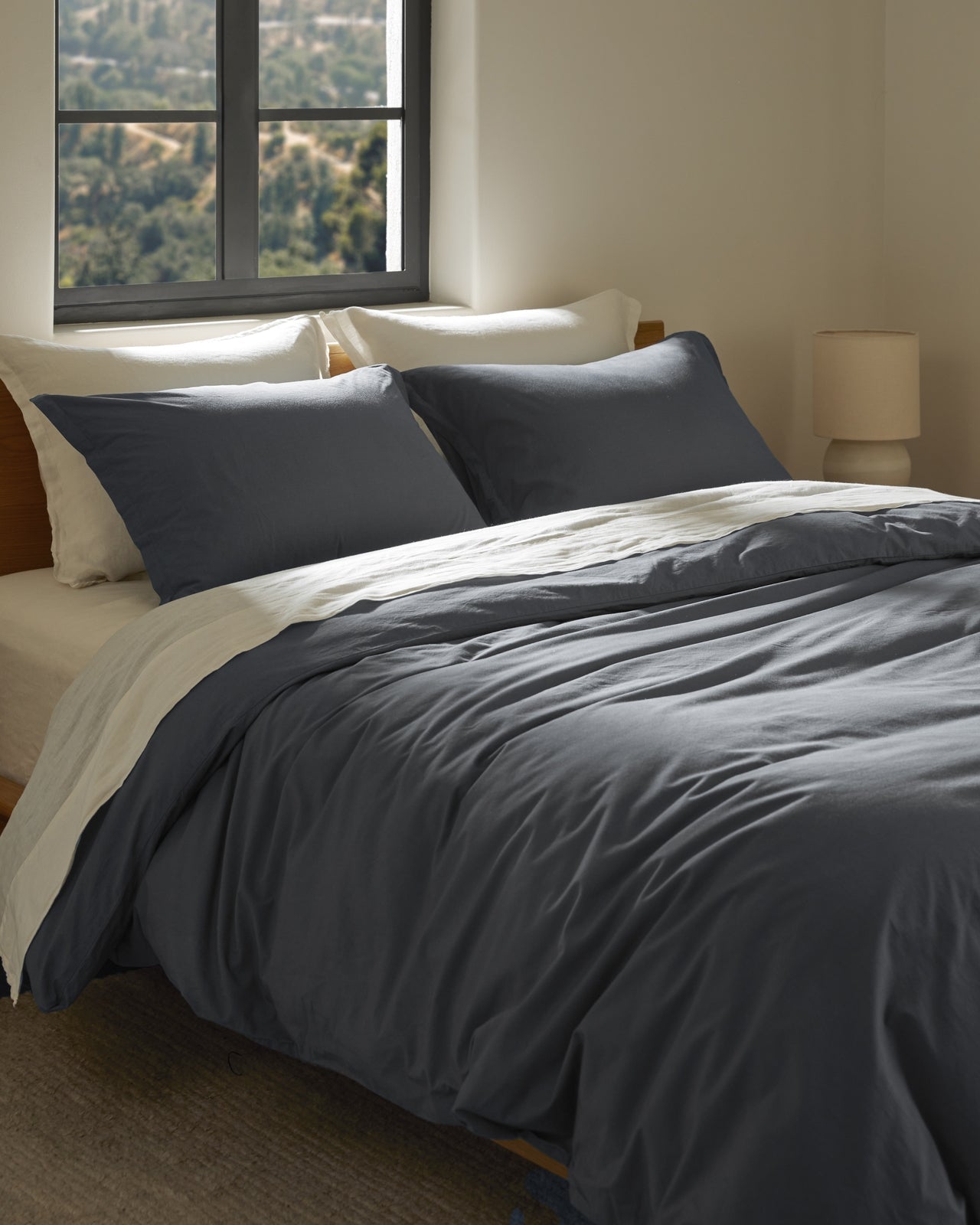 Brushed Cotton Duvet Cover Set - Dusk K/CK