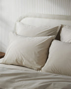 Brushed Cotton Euro Sham (Bone)
