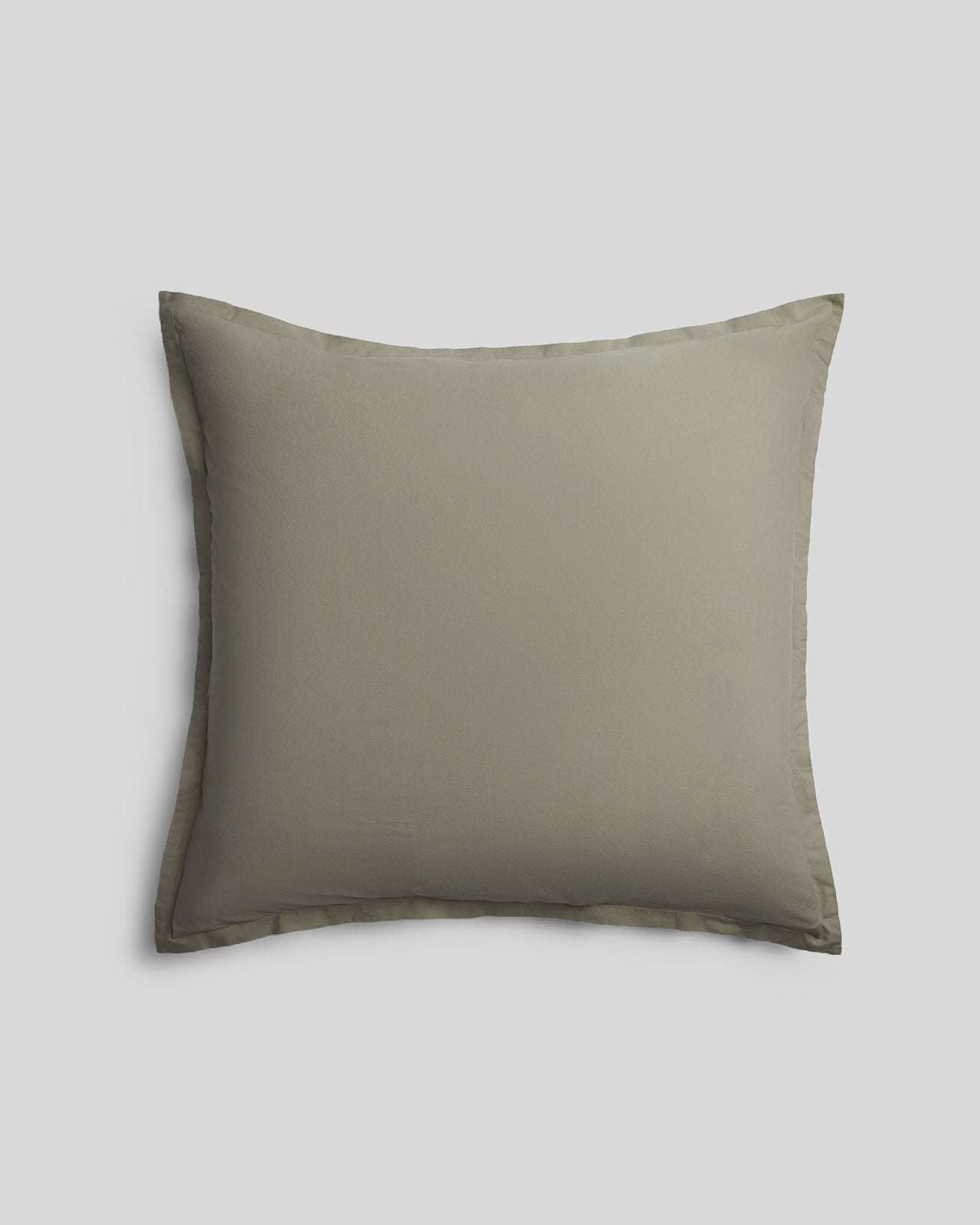 Brushed Cotton Euro Sham (Moss)
