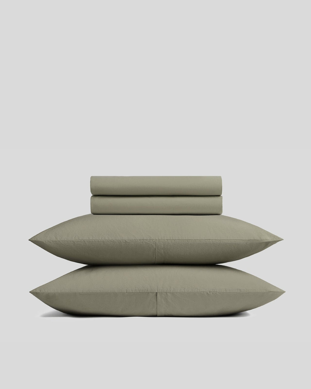 Brushed Cotton Sheet Set - Moss F/Q