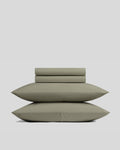Brushed Cotton Sheet Set - Moss F/Q