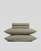 Brushed Cotton Sheet Set - Moss F/Q