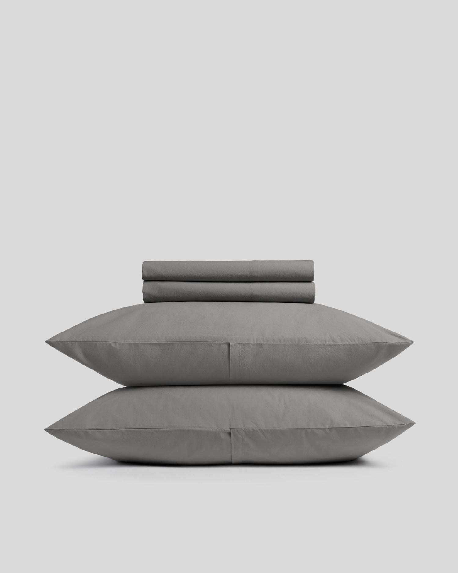 Brushed Cotton Sheet Set - Pebble F/Q