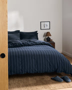 Brushed Cotton Sheet Set - Dusk Check F/Q