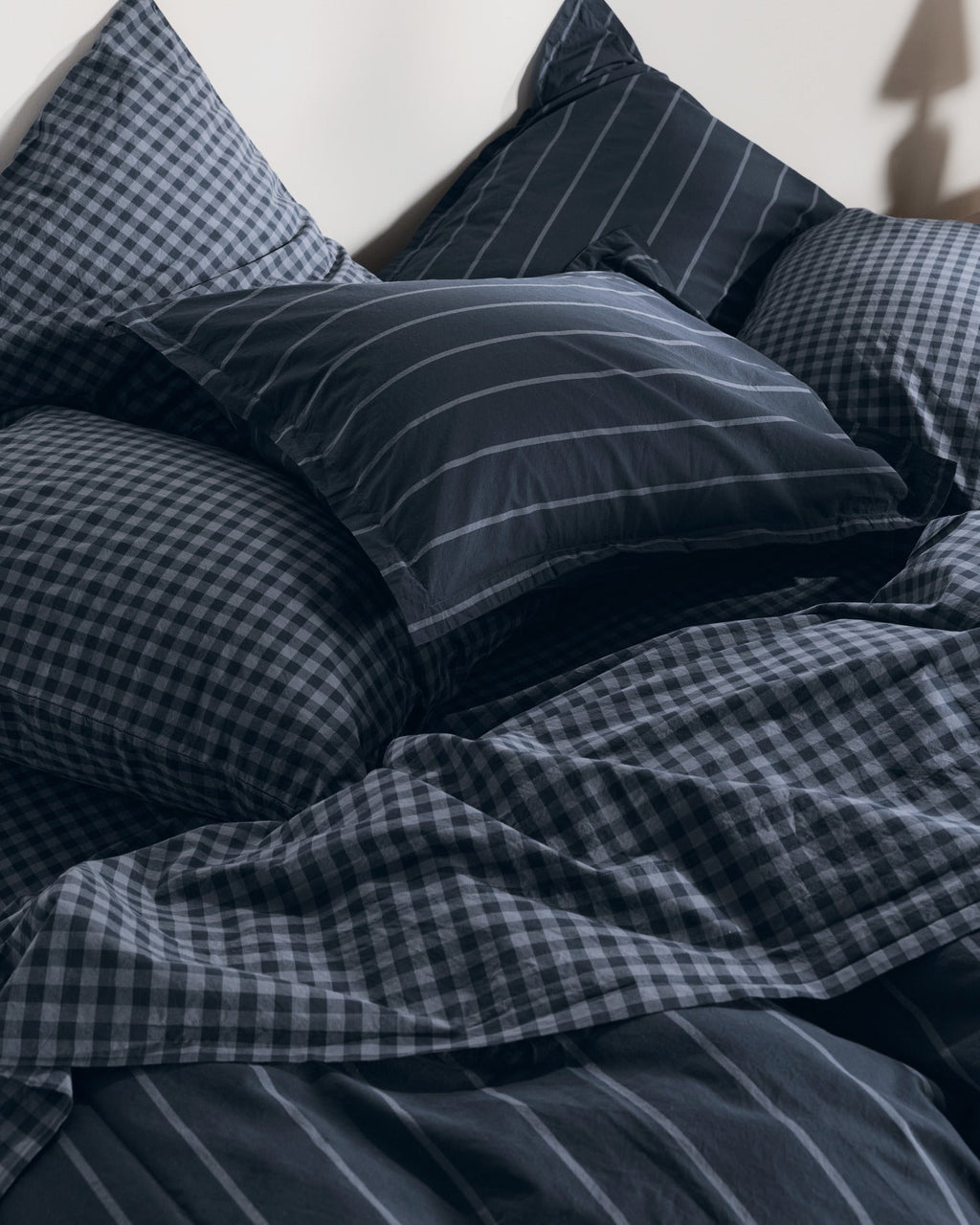 Brushed Cotton Sheet Set - Dusk Check F/Q
