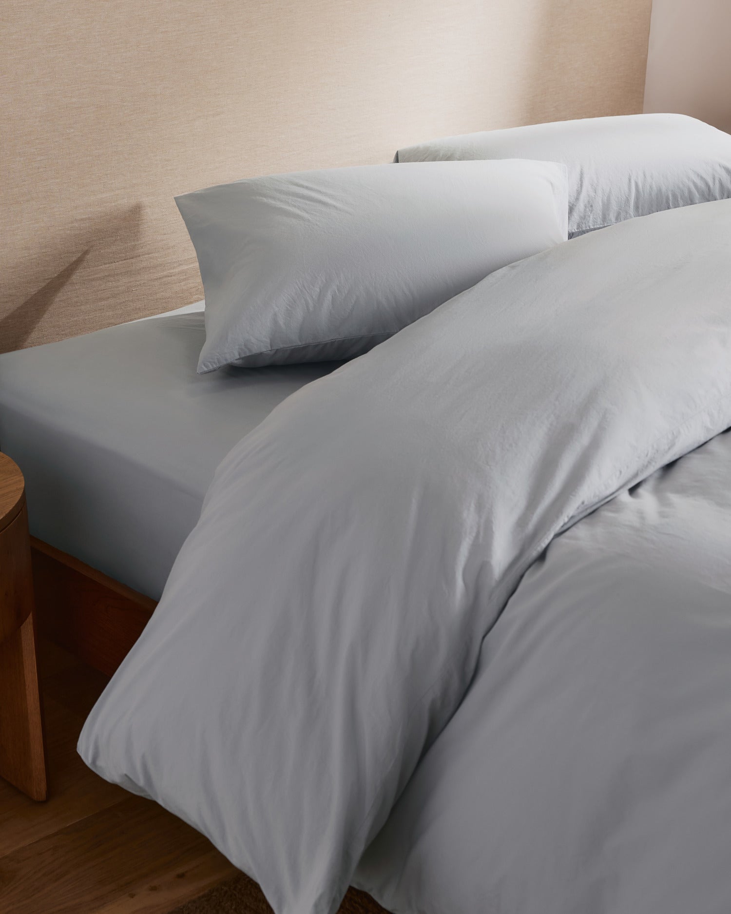 Brushed Cotton Duvet Cover (Sky)