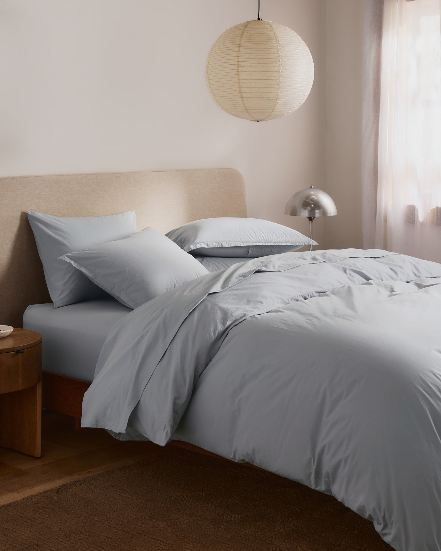 Brushed Cotton Sheet Set - Sky F/Q