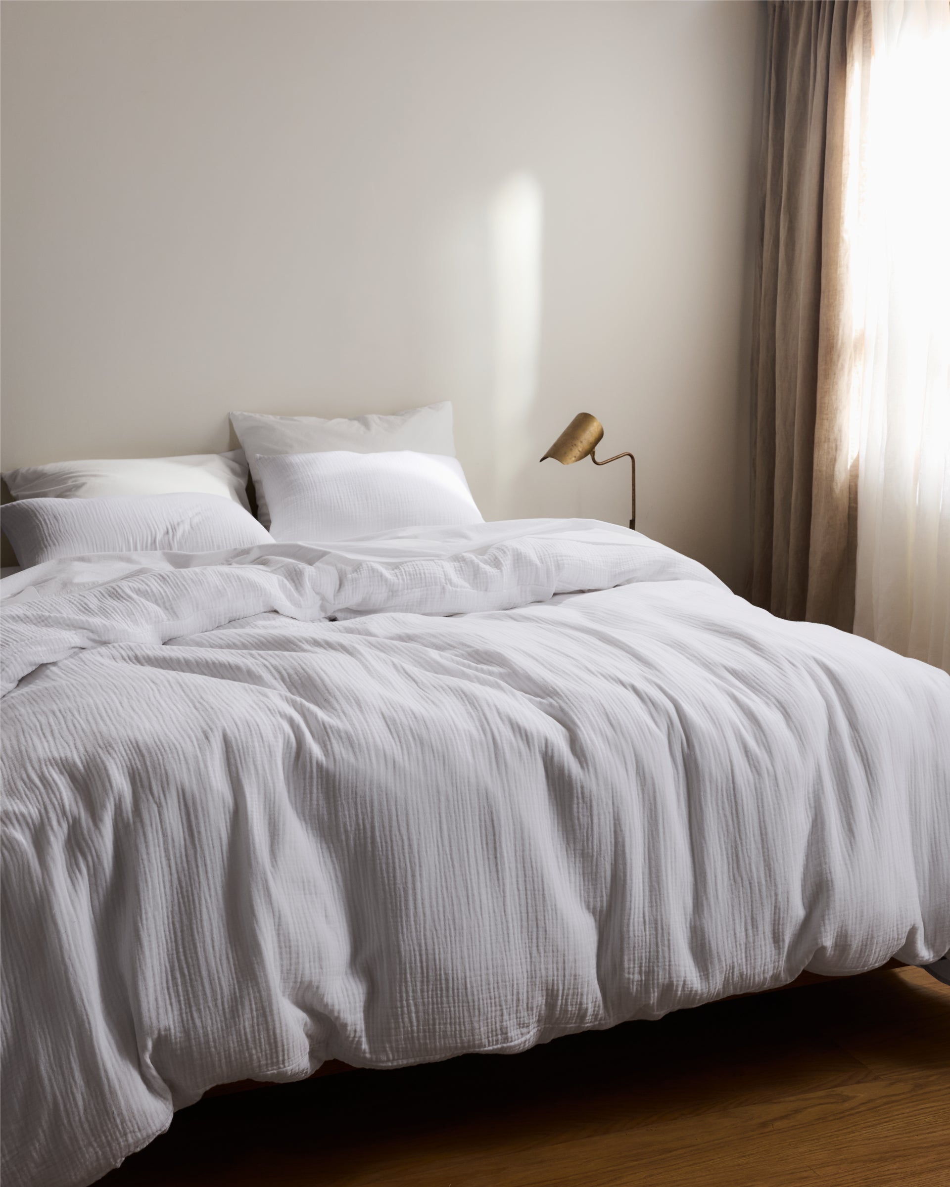 Organic Cloud Cotton Sham Set (White)