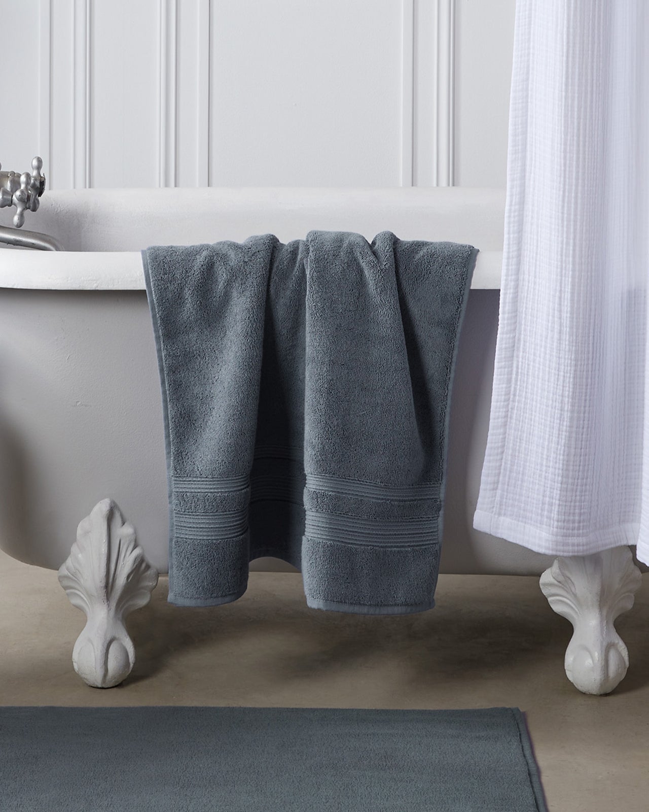 Classic Turkish Cotton Tub Mat (Dusk)