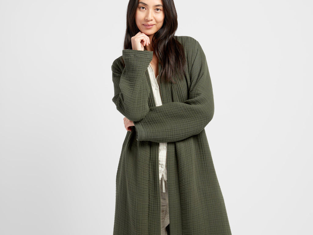 Cloud Cotton Robe (Evergreen)
