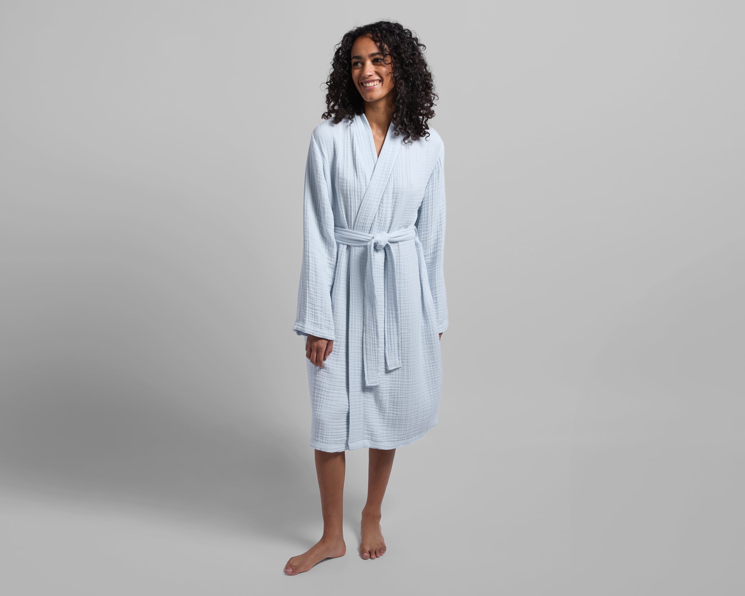 Cloud Cotton Robe (Lagoon)