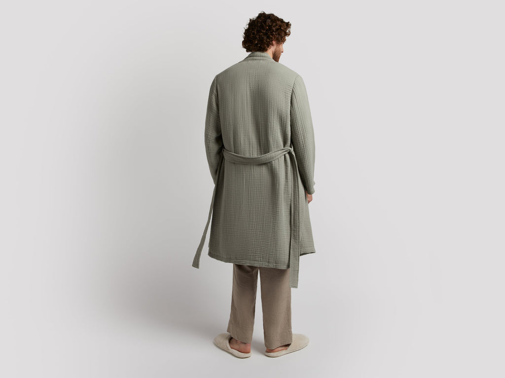 Cloud Cotton Robe (Moss)