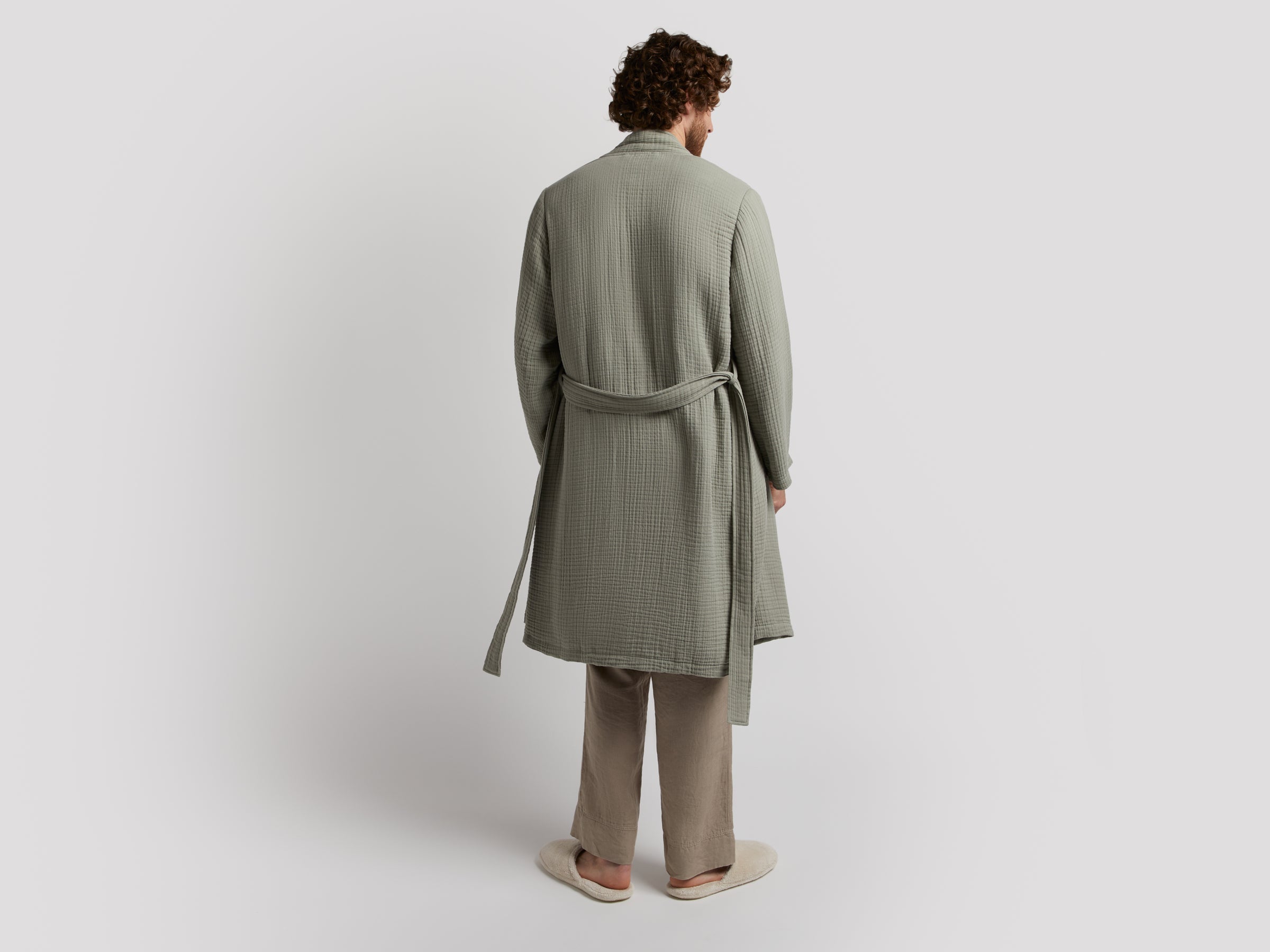Cloud Cotton Robe (Moss)