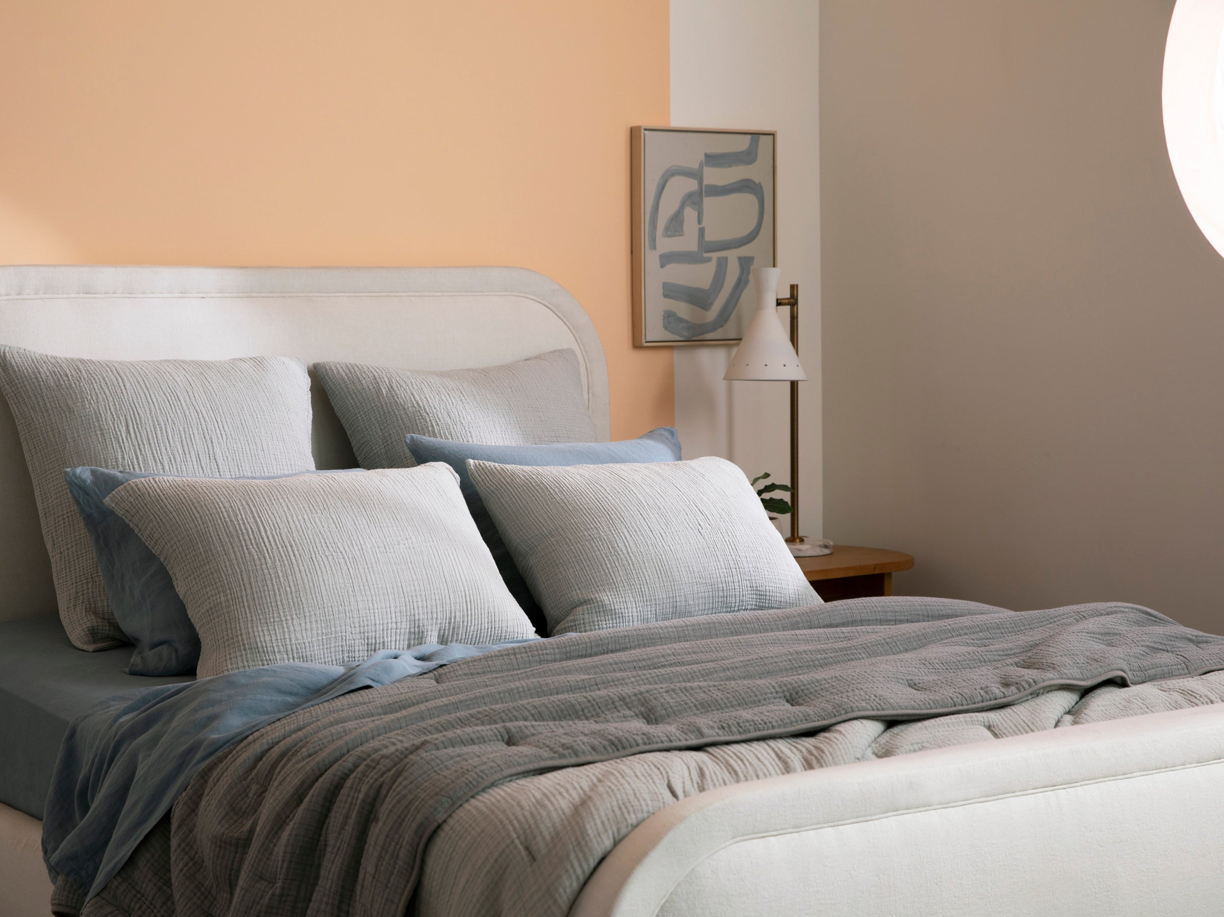 Organic Cloud Cotton Sham Set - FINAL SALE (Smoke)