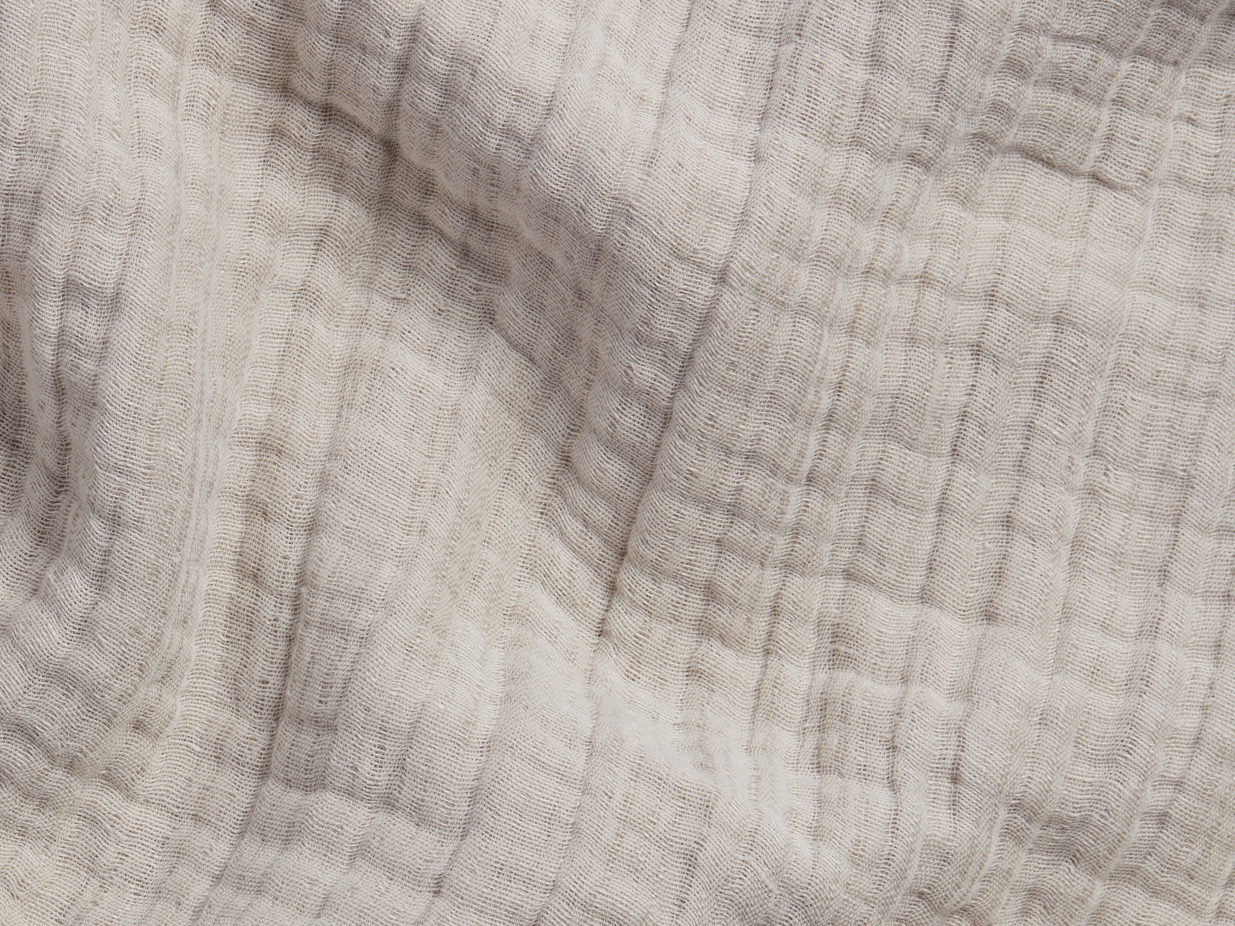 Cloud Linen Gauze Throw (Bone)