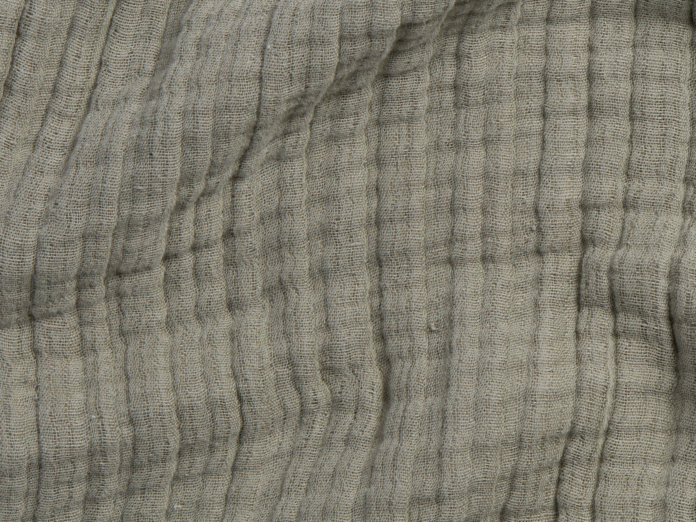 Cloud Linen Gauze Throw (Moss)