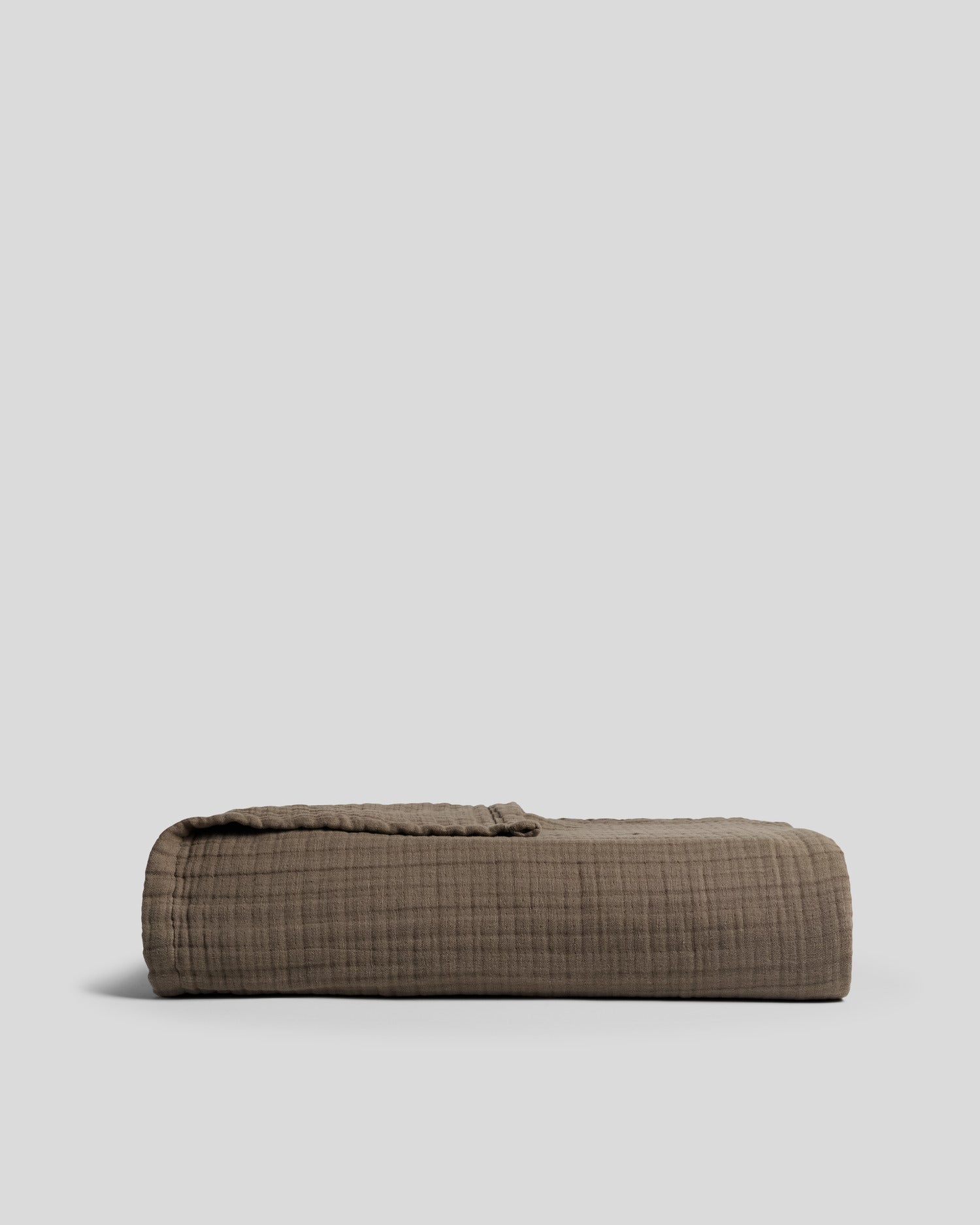 Cloud Linen Gauze Throw (Warm Grey)
