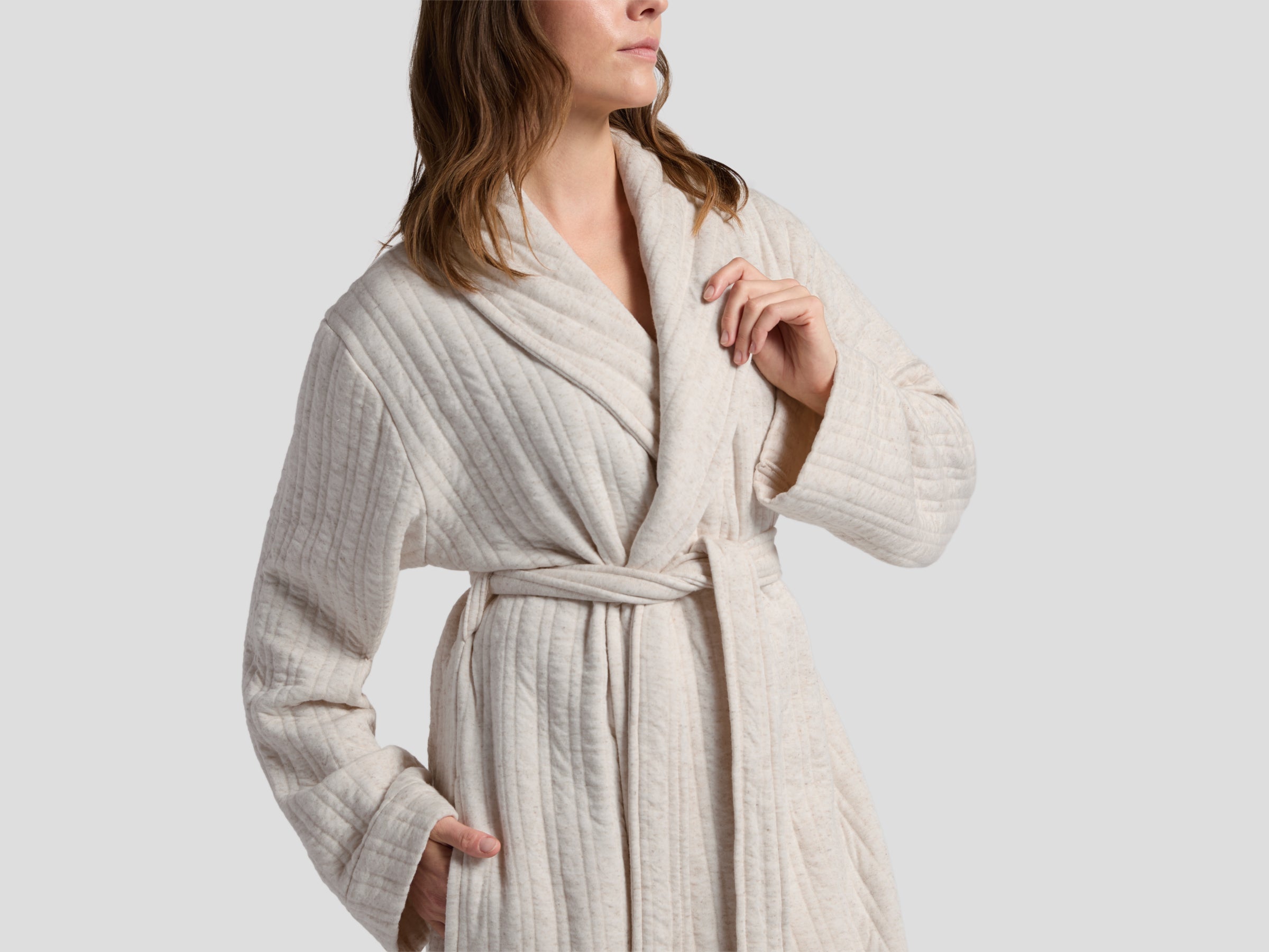 Cozy Knit Robe (Natural)