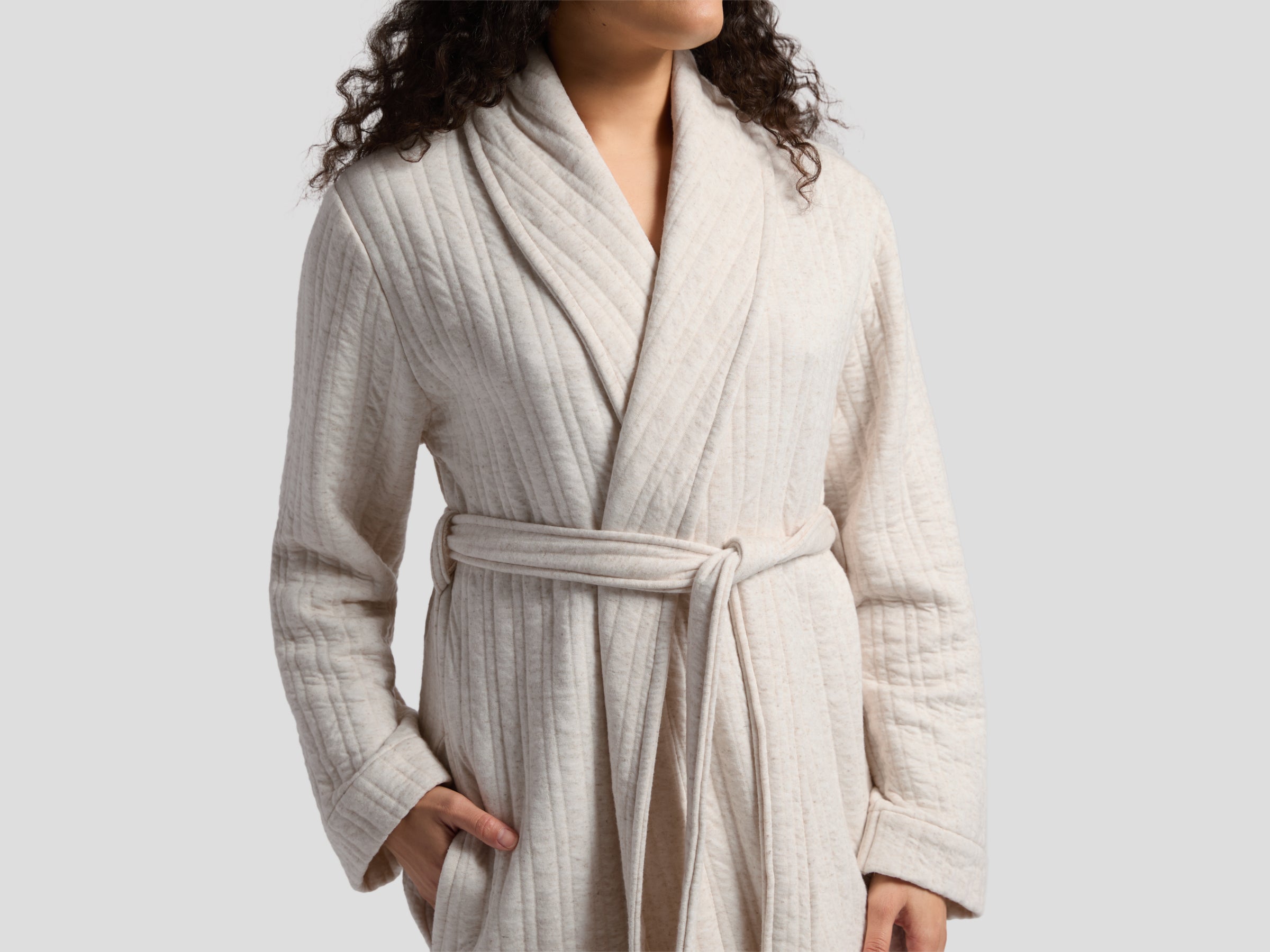 Cozy Knit Robe (Natural)