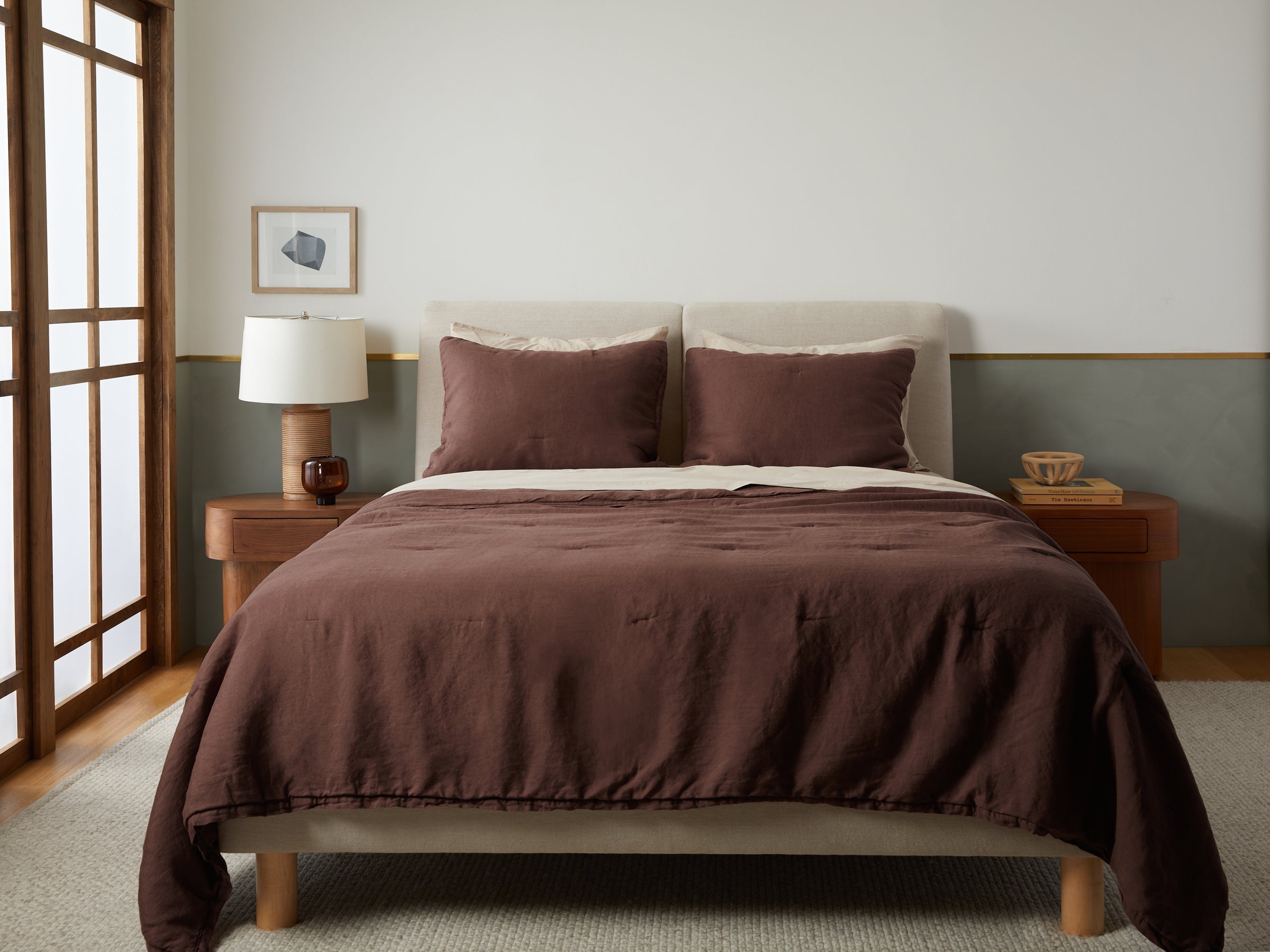 Everyday Linen Quilt - FINAL SALE (Raisin)