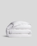 Linen Tencel Duvet Cover - FINAL SALE (White with Black)