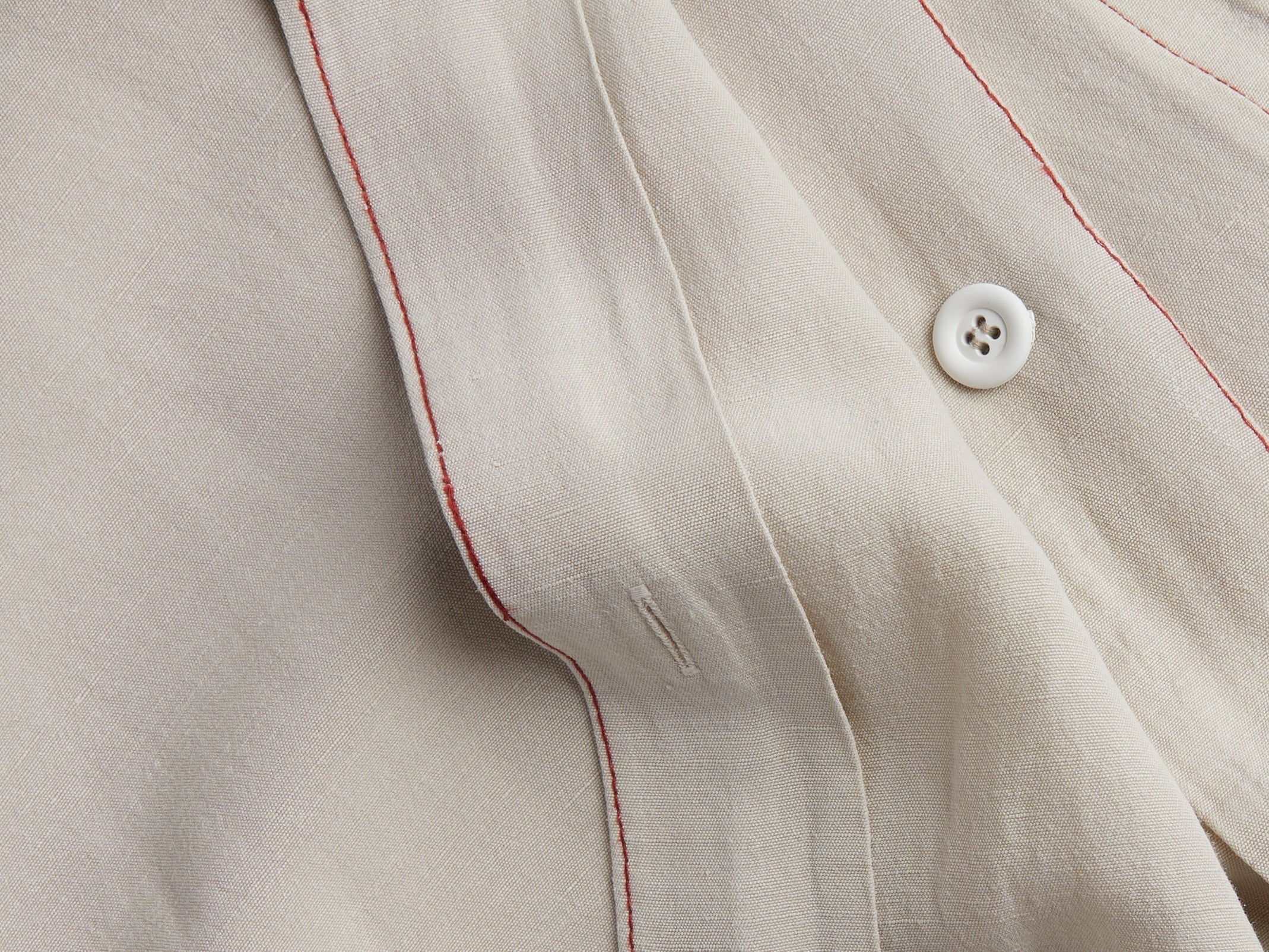 Linen Tencel Duvet Cover - FINAL SALE (Bone with Canyon)
