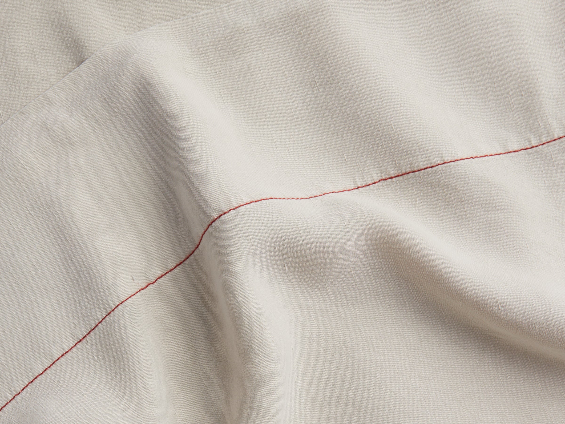 Linen Tencel Sham Set - FINAL SALE (Bone with Canyon)