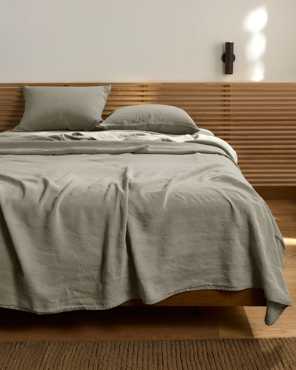 Linen Tencel Sheet Set - Moss F/Q