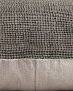 Honeycomb Sham Set - FINAL SALE (Soft Black and Natural)
