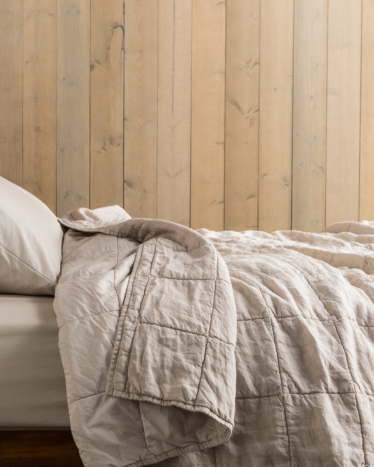Linen Box Quilt (Bone)