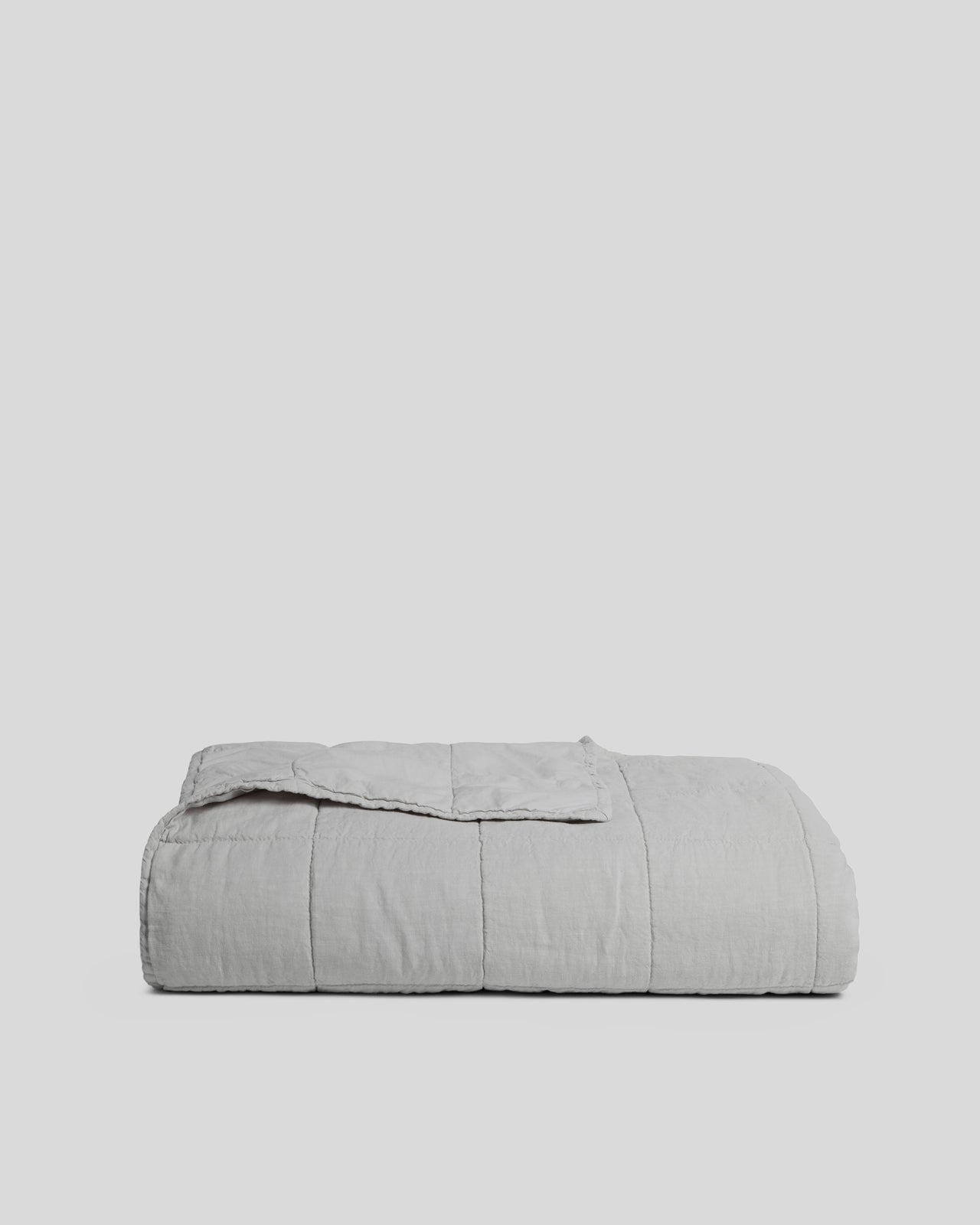 Linen Box Quilt - FINAL SALE (Fog)