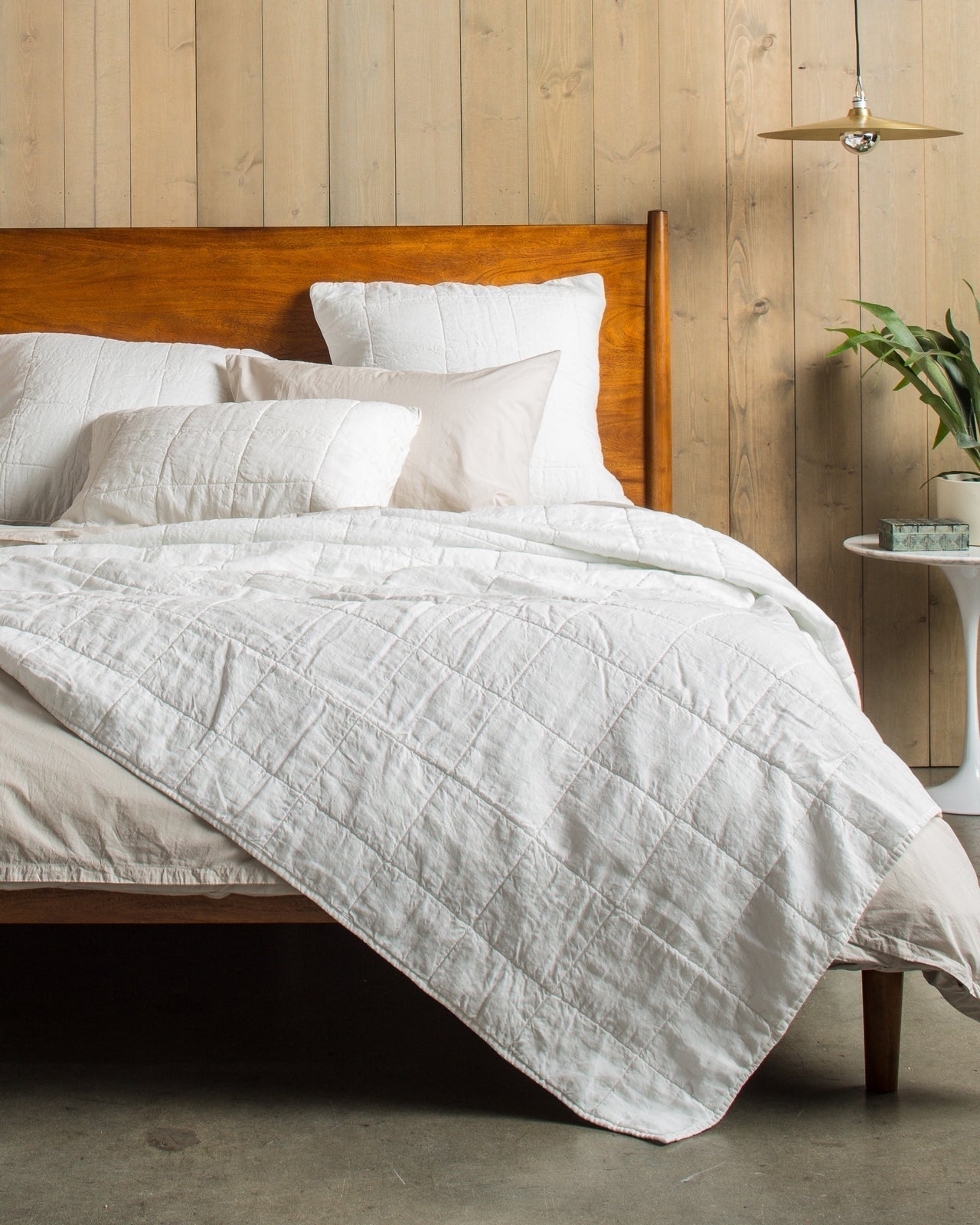 Linen Box Quilt (White)