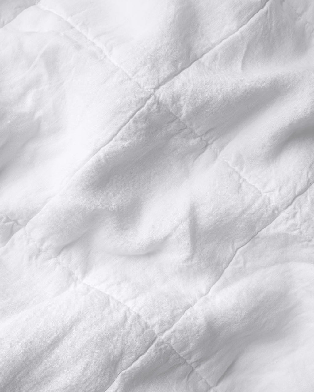 Linen Box Quilt (White)