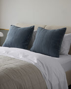 Linen Box Quilted Euro Sham (Dusk)