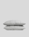 Linen Box Quilted Sham Set - FINAL SALE (Fog)