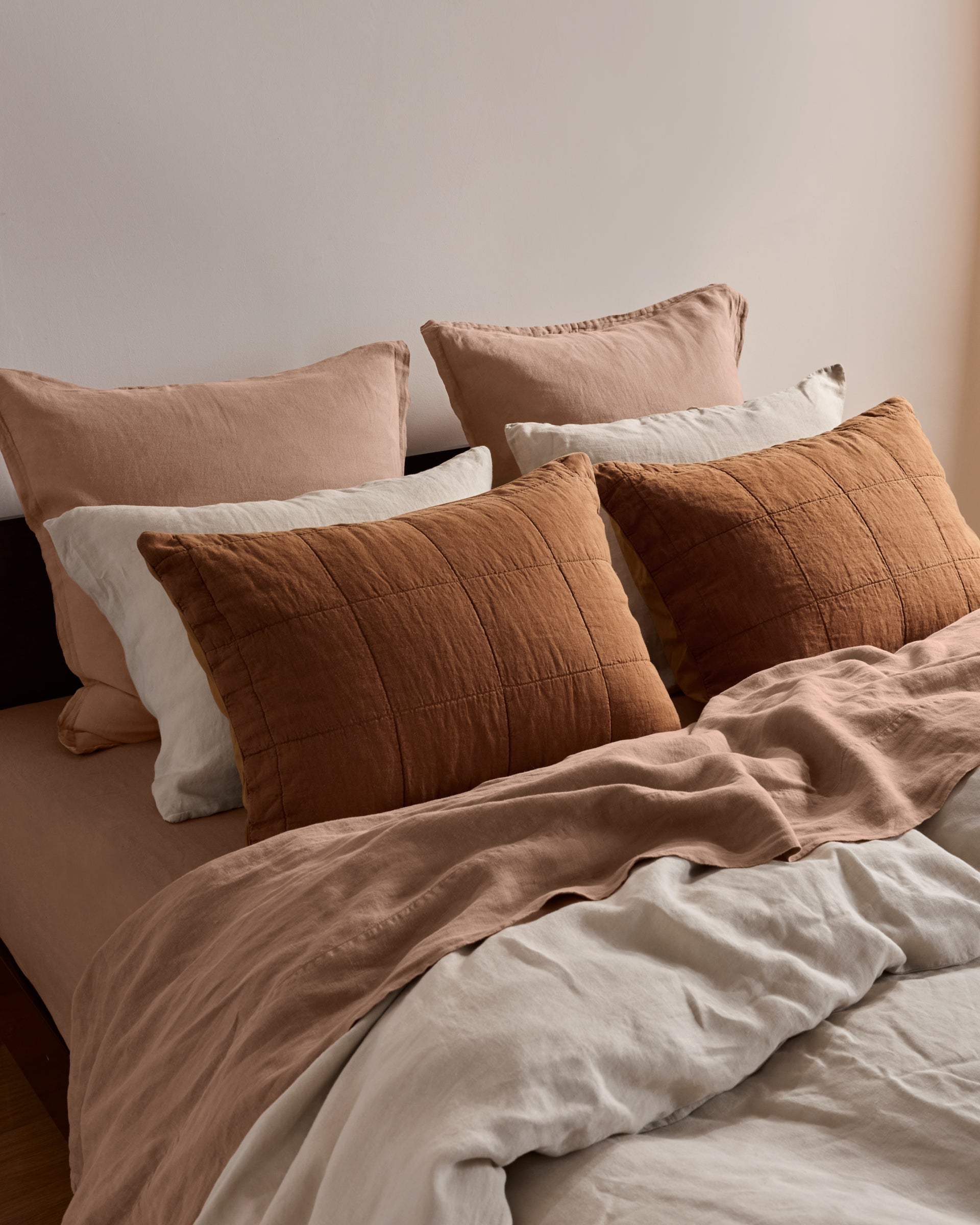 Linen Euro Sham (Adobe)