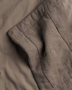 Linen Box Quilted Euro Sham (Warm Grey)